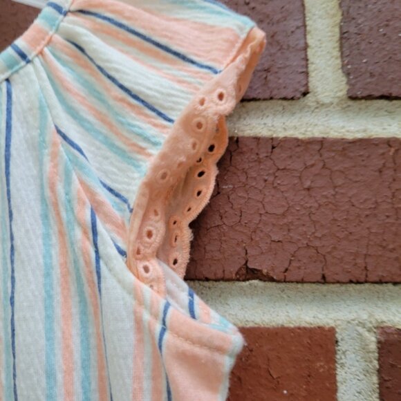 Just One You by Carters - Super Lightweight Striped Romper - Size 18 M - Picture 4 of 6